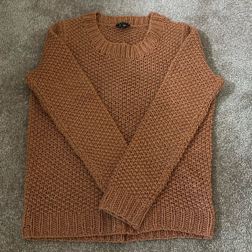 Theory Burnt Orange Knit Sweater